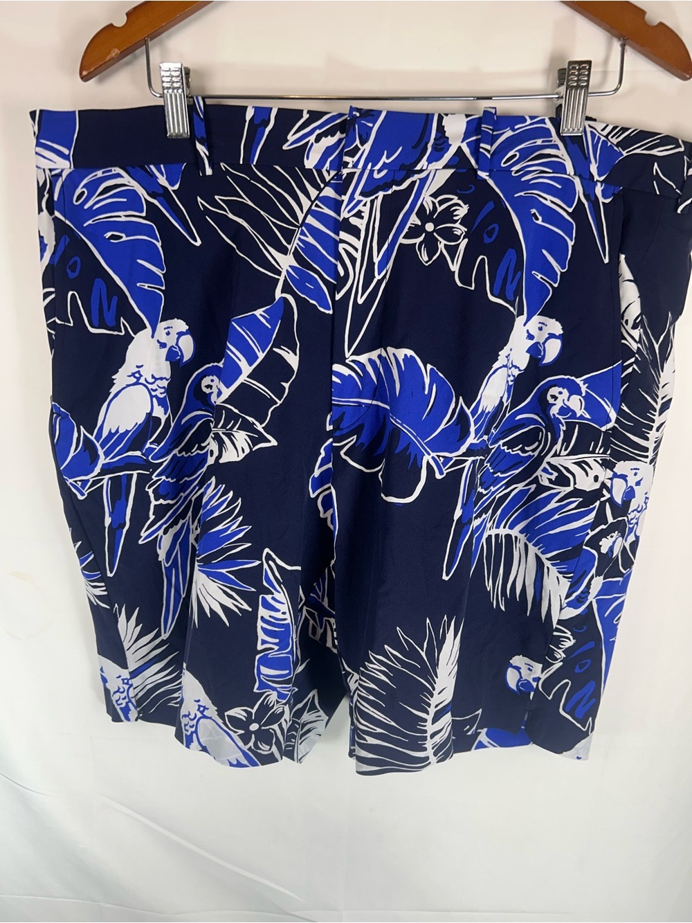 Men's Blue Tropical Parrot Swim Trunks